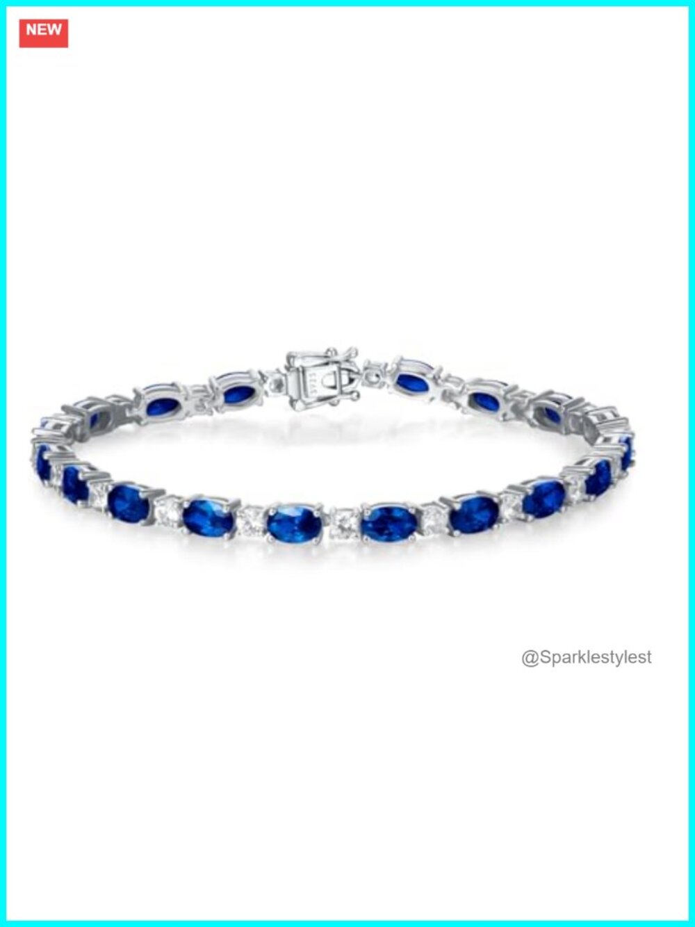 Sterling Silver Garnet Tennis Bracelet 7 Inch Birthstone Gift for Her